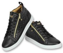 Cash Money Schoenen sneaker croc black gold