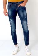 True Rise Basic broek jeans met verfvlekken