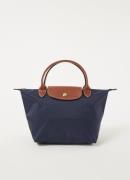 Longchamp Le Pliage Original handtas S met leren details