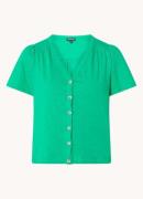 Whistles Maeve blouse met V-hals en gemêleerd dessin