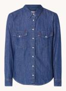 Levi's Iconic Western blouse van denim met klepzakken