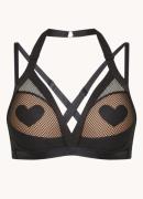 Marlies Dekkers Heartbraker push-up bh met overlay van mesh