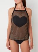 Marlies Dekkers Heartbreaker pyjamatop van mesh met print