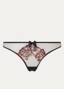 Agent Provocateur Amoura string van mesh met borduring