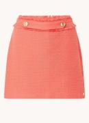 NIKKIE Beverly Hills minirok met tweed-look en sierknopen