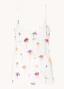 Snurk Bloom pyjamatop van biologisch katoen met bloemenprint