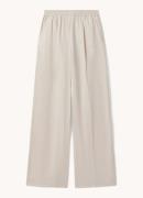 Reiss Vera high waist wide fit broek in lyocellblend