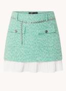 Maje Minirok met tweed-look