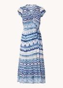 Gerard Darel Emilya midi wikkeljurk met print en V-hals