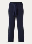 ba&sh Sarker mid waist straight fit pantalon met strikceintuur