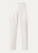 Benetton High waist straight fit chino met steekzakken