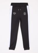 Black Bananas Tapered Joggingbroek met ritszakken en logo