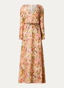 Zimmermann Golden Plunge maxi jurk van linnen met bloemenprint