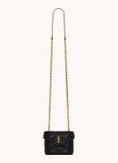 Saint Laurent June Micro crossbodytas van quilted lamsleer