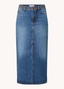 ba&sh Math midi rok van denim met split