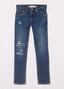 Levi's 501 slim fit jeans met stretch