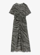 Reiss Tabitha midi jurk met zebraprint