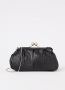 L.K.Bennett Lana clutch van schapenleer met afneembare schouderriem