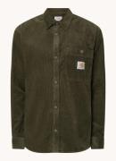 Carhartt WIP Flint regular fit overhemd van corduroy met borstzakken