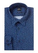 HUGO BOSS P-Roan slim fit overhemd van jersey met paisley dessin