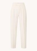 Rosner Mara high waist straight fit pantalon met plooidetail