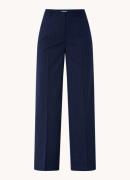 Benetton Hight waist loose fit pantalon met krijtstreep