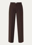 Selected Femme Frita mid waist loose fit pantalon met steekzakken