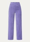 Benetton High waist wide fit pantalon van corduroy