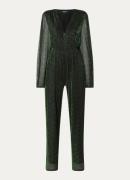 Refined Department Kitt straight fit jumpsuit met lurex