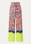 Essentiel Antwerp Googoo high waist wide fit pantalon met dip-dye dess...