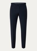 HUGO BOSS C-Genius tapered fit pantalon in wolblend met steekzakken