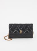 Kurt Geiger Kensington crossbodytas van leer met afneembare schouderri...