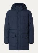 Tommy Hilfiger Rockie gewatteerde parka met afneembare capuchon en ste...