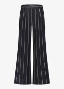 Studio Anneloes Colette mid waist wide fit pantalon met streepprint