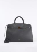 DeMellier The Hudson handtas van leer met structuur