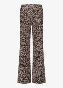 Studio Anneloes Lexie high waist wide fit broek met panterprint