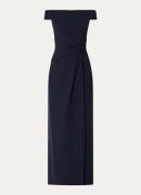 Ralph Lauren Off shoulder maxi jurk met plooidetail