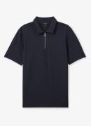 Reiss Regular fit polo met halve rits