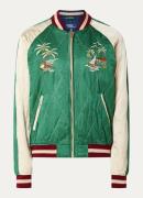 Ralph Lauren Bomberjack met quilt patroon en borduring