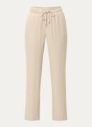 Josephine & Co Jeffrey high waist straight fit pantalon van satijn met...