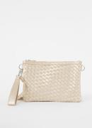 Ilse Jacobsen Gevlochten clutch met afneembare schouderriem