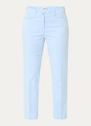 BRAX Mara mid waist slim fit cropped chino met steekzakken