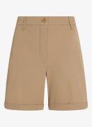 Tommy Hilfiger High waist wide fit korte broek in lyocellblend met ste...