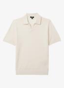 Reiss Duchie regular fit polo van merino wol