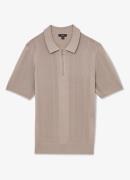 Reiss Bart regular fit polo met structuur