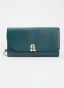 L.K.Bennett Aria clutch van leer met afneembare schouderriem