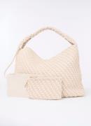 Dune London Deliberate XL schoudertas met gevlochten detail en uitneem...