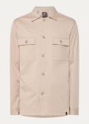 Boggi Milano Regular fit overshirt in lyocellblend met borstzakken