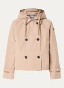 Moscow Double-breasted trenchcoat met afneembare capuchon