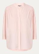 River Woods Oversized tuniek met opstaande kraag